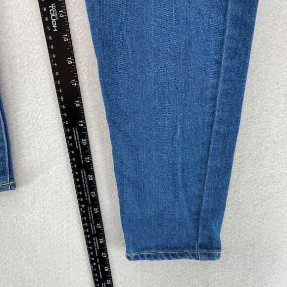 Levis Silver Tab Jeans Girls 16R Blue Mini Mom Denim Adjustable Waist High Rise - Picture 8 of 13